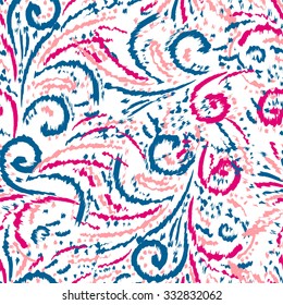 Ikat Ogee Background Pattern