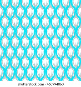 Ikat Ogee Background Pattern