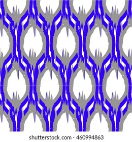 Ikat Ogee Background Pattern