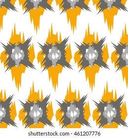 Ikat Ogee Background Pattern