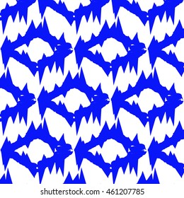 Ikat Ogee Background Pattern
