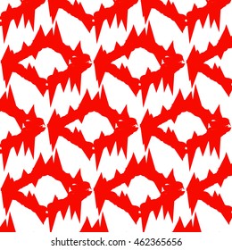 Ikat Ogee Background Pattern