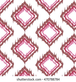 Ikat Ogee Background Pattern