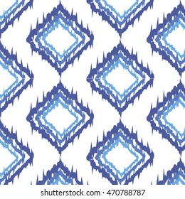 Ikat Ogee Background Pattern