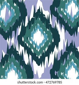 Ikat Ogee Background Pattern