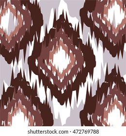 Ikat Ogee Background Pattern