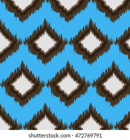 Ikat Ogee Background Pattern
