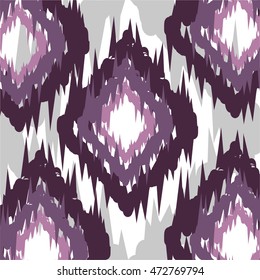 Ikat Ogee Background Pattern