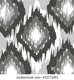 Ikat Ogee Background Pattern