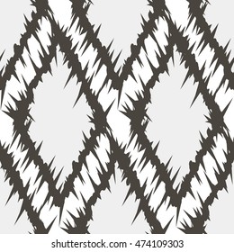 Ikat Ogee Background Pattern
