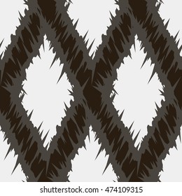 Ikat Ogee Background Pattern