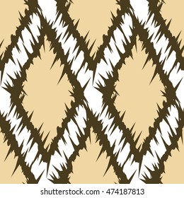 Ikat Ogee Background Pattern
