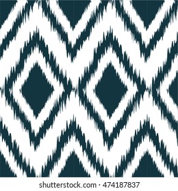 Ikat Ogee Background Pattern