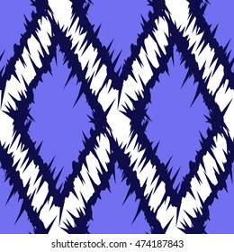 Ikat Ogee Background Pattern