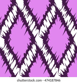 Ikat Ogee Background Pattern