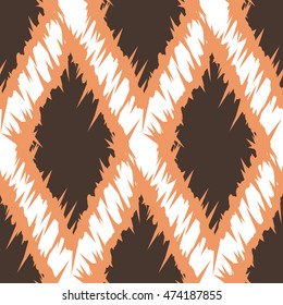 Ikat Ogee Background Pattern