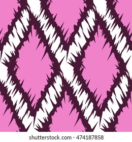 Ikat Ogee Background Pattern