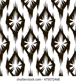 Ikat Ogee Background Pattern