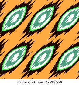 Ikat Ogee Background Pattern