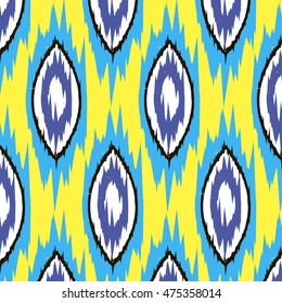 Ikat Ogee Background Pattern