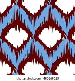 Ikat Ogee Background Pattern