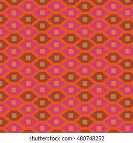 Ikat Ogee Background Pattern