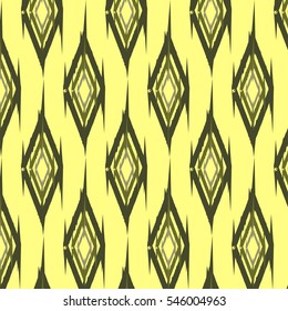 Ikat Ogee Background Pattern