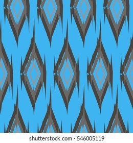 Ikat Ogee Background Pattern