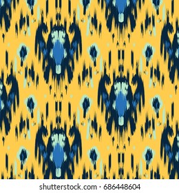 Ikat Ogee Background Pattern