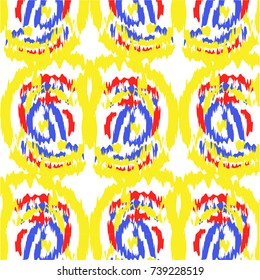 Ikat Ogee Background Pattern