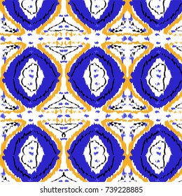 Ikat Ogee Background Pattern