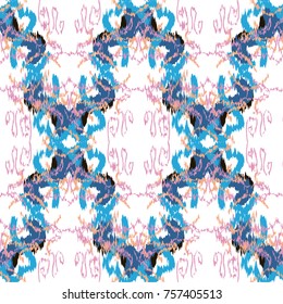 ikat ogee background pattern
