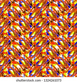 Ikat Ogee Background Pattern - Vector