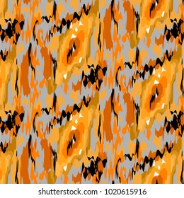 Ikat ogee ethnic pattern in watercolour style ornaments
