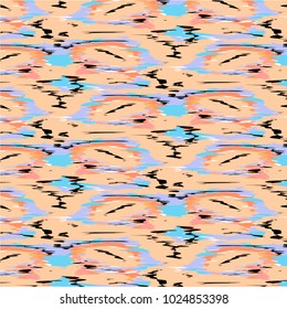 ikat ogee pattern traditional Design for background,carpet,wallpaper,clothing,wrapping,Batik,fabric,Vector illustration.embroidery style.