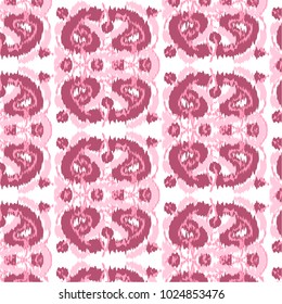 ikat ogee pattern traditional Design for background,carpet,wallpaper,clothing,wrapping,Batik,fabric,Vector illustration.embroidery style.