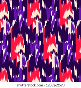 Ikat ogee seamless pattern