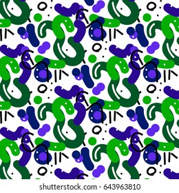 Ikat Ogee seamless pattern. Sample background to be in menu designs.