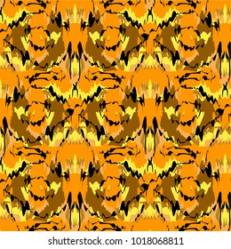 Ikat Ogee Vector Background Pattern Ornament