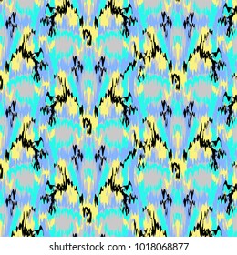 Ikat Ogee Vector Background Pattern Ornament