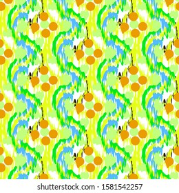 Ikat Ogee Vector Background Pattern Ornament