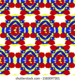 Ikat Ogee Vector Background Pattern Ornament.Eps.10