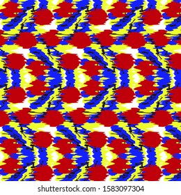 Ikat Ogee Vector Background Pattern Ornament.Eps.10