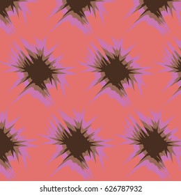 Ikat Ogee Vector Background Pattern