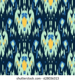 Ikat Ogee Vector Background Pattern Ornament
