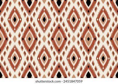 Ikat on white background. geometric ethnic pattern traditional. Use for textiles, clothes, apparel, wrapping, backgrounds, and wallpaper.