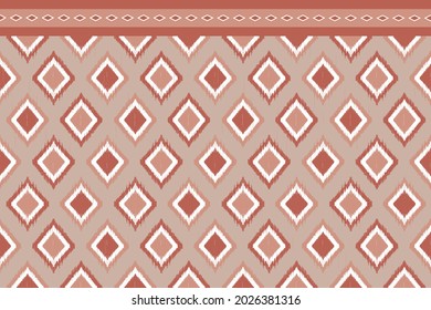 Ikat orange clothing design for fabric texture, carpet wallpaper cover, sarong 