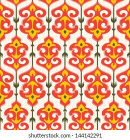 Ikat ornamental pattern