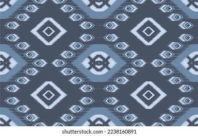 Ikat paisley. Eethnic pattern oriental African American Indonesia, Asia, Aztec motif textile and bohemian.design for background, wallpaper,carpet print, fabric, batik .vector ikat pattern. 