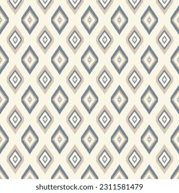 Ikat paisley. Eethnic pattern oriental African American Indonesia, Asia, Aztec motif textile and bohemian.design for background, wallpaper,carpet print, fabric, batik .vector ikat pattern.